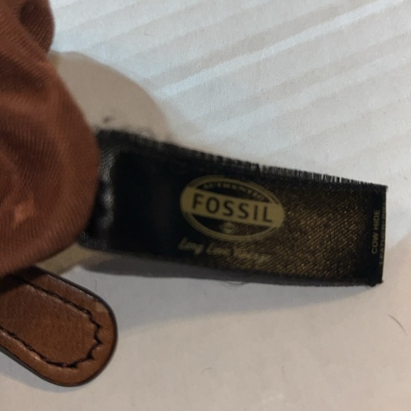 VTG-fossil-Boho, Marlow Crossbody Chestnut pebbled leather Crossbody purse/bag - Picture 11 of 16